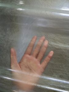 Tôle de toiture transparente en PRF avec bord bleu, panneau ondulé moulé pour applications de puits de lumière - Product Image 3