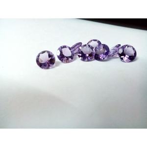 Vente en gros exclusive de pierres précieuses naturelles d'améthyste violette du Brésil de qualité AAA, rondes, facettées, traitées thermiquement, 8 mm, 1,80 ct, certifiées par un tiers - Product Image 5