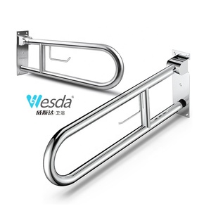 <span class=keywords><strong>Barre</strong></span> d'appui <span class=keywords><strong>de</strong></span> sécurité pour toilettes en acier inoxydable WESDA, barres d'appui rabattables, porte-papier pour personnes âgées, utilisation en hôpital, accès pour personnes handicapées dans la salle <span class=keywords><strong>de</strong></span> bain - Product Image 1