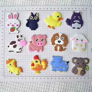 Décoration de maison autocollants magnétiques jouets enfant en bas âge Souvenir Zoo Animal magnétique dessin animé PVC aimants pour réfrigérateur aimants pour réfrigérateur - Product Image 1