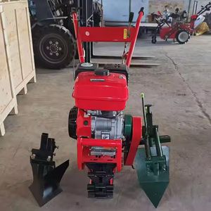 Cultivador de Gasolina Rojo, Máquina Agrícola de Alta Productividad, Tractor de 1 Hilera Accionado por Motor - Product Image 3