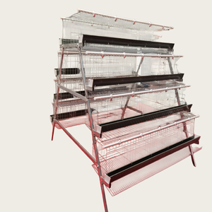 Cage à poulets de type A en fil métallique résistant à la rouille, cage à étages, équipement durable pour l'élevage - Product Image 4