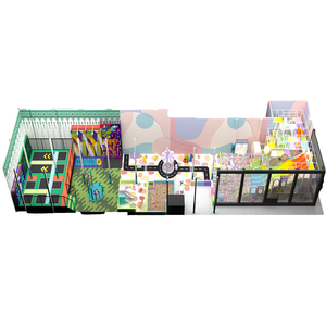 Bettaplay 532m² Parque Infantil Interior <span class=keywords><strong>Happy</strong></span> <span class=keywords><strong>Land</strong></span> con Trampolín y Castillo Inflable para Niños Comercial - Product Image 1