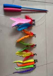 Mainan bulu kucing tongkat yang dapat ditarik dan penggoda pengganti dengan bel interaktif Catcher dan latihan lucu untuk anak kucing - Product Image 6