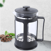 Caliente nueva llegada hogar Oficina té filtrado olla vidrio 350/600/800ml espuma de leche cafetera Prensa Francesa