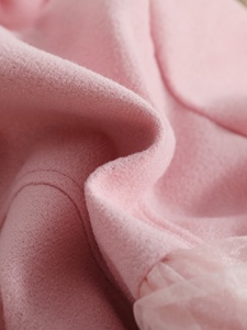 Cappotto in pile <span class=keywords><strong>rosa</strong></span> da <span class=keywords><strong>bambina</strong></span> con stampa floreale autunno/inverno, casual, monopetto, con fiocco, bottoni, risvolto, poncho in pelliccia e pizzo a rete, a maniche lunghe - Product Image 5