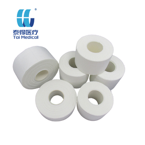 Cinta Deportiva Adhesiva de Algodón Blanca <span class=keywords><strong>para</strong></span> Muñecas y Tobillos, 2.5cm X 13.7m, Precio Bajo al por Mayor, <span class=keywords><strong>para</strong></span> Levantamiento de Pesas, Gimnasia y Boxeo - Product Image 1