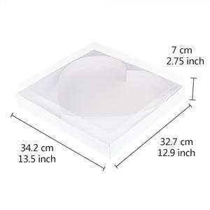 Caja de Cartón con Forma de Corazón y Tapa Transparente para Regalos, Dulces, Fresas y Flores - Product Image 5