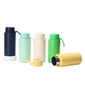 Insulated Vacuum Cup 304 Stainless Steel 1000ml Portable Straw <b>Bottle</b> For Travel Outdoor Sports - Product Image 2