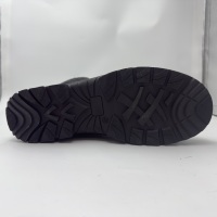 Sepatu Bot Salju Pria Anti Air Hangat Anti Selip Berlapis Wol & Sherpa, Bantalan Empuk, Ujung Bulat, Model Ankle & Bootie, Bagian Atas dari Kain Felt & Kulit Sapi Suede
