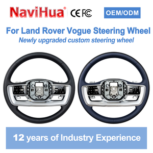 NaviHua Nuevo Volante de Coche Mejorado de Cuero y Fibra de Carbono para Land Rover Range Rover Vogue 2015-2022 - Product Image 1