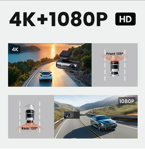 Cámara <span class=keywords><strong>para</strong></span> Auto con WiFi, 4K, <span class=keywords><strong>Pantalla</strong></span> IPS <span class=keywords><strong>de</strong></span> 3.2 Pulgadas, 2 Cámaras, GPS y Monitoreo <span class=keywords><strong>de</strong></span> Estacionamiento las 24 Horas - Product Image 4