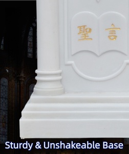 Fabbrica diretta mano intagliato in marmo pulpito podio per la progettazione della chiesa religiose decorate sculture in pietra e sculture - Product Image 6