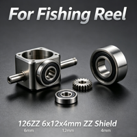 Roulement à billes à gorge profonde micro MR126ZZ 6*12*4mm GCr15 P6 ZV1 à double étanchéité pour l'automatisation industrielle légère