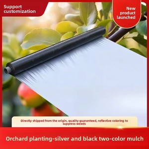 Película de PE Plateada Negra Especial para Huertos, Reflectante, Colorante, Abrillantador, Fuerte Inhibición del Crecimiento Excesivo de Árboles Frutales, Agrícola - Product Image 1