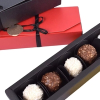 Couvercle à impression personnalisée et base de boîte d'emballage cadeau de bonbons vide en papier rigide pour l'emballage de chocolat avec insert