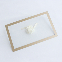 Personnalisation de panneaux en verre Gorilla pour écran LCD avec cadre doré brun, impression sérigraphique, épaisseurs 0,33 mm, 0,55 mm, 1 mm, 1,5 mm, 2 mm, 3 mm