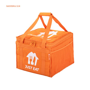 Bolsa Térmica Reutilizable de Poliéster Resistente y Portátil para Entrega de <span class=keywords><strong>Pizza</strong></span>, Roja y Negra, de 14 y 16 Pulgadas, con Separador - Product Image 1