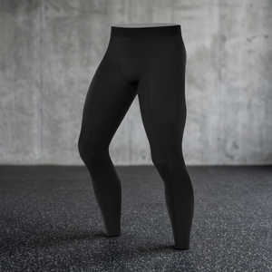 PRIMEAGE INDUSTRIES Custom Low Price New Design Fitness Wear Slim Fit <b>Men</b> <b>Compression</b> <b>Leggings</b> Spandex/Polyester Full Length - Product Image 3