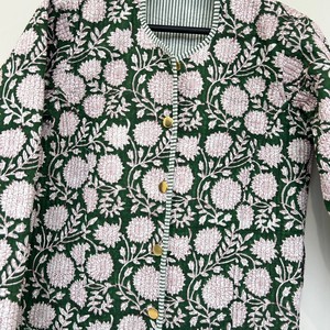 Chemise de nuit d'été pour femme à imprimé animal, 100 % coton, manches longues, longueur intégrale, douce, décontractée, col en V, broderie machine, vêtement de nuit - Product Image 6