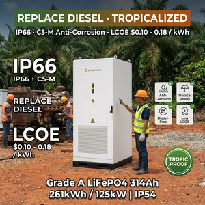 Inversor y Batería de Litio Todo en Uno DEYE, Sistema de Almacenamiento de Energía de Batería de 50kw 80kw 100kwh 200kwh 215kwh, Carga de Batería para Automóviles - Product Image 1
