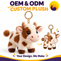Porte-clés en peluche personnalisé, breloque de sac, décoration de sac à dos, animal en peluche OEM