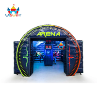 Arène IPS gonflable, arène de combat IPS commerciale avec tableau de scores numérique pour les jeux compétitifs, le team building et le divertissement