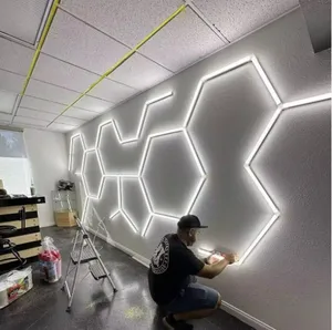 Tiết kiệm năng lượng DIY Led hình lục giác tổ ong Xe Hội thảo nhà để xe ánh sáng Trần Bảng điều chỉnh