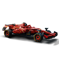 Modèle de voiture de course rouge F1 SP3 F1 1: 14 modèle de voiture de course en plastique technique Super voiture bloc de construction enfant jouet éducatif liaison mécanique