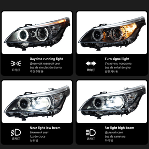 Kit de Conversión de Faros Delanteros LED H4 para BMW Serie 5 E60 2003-2010 - 12V 36W 6000K 6000 Lúmenes, Luces Diurnas e Intermitentes, Nuevo - Product Image 2