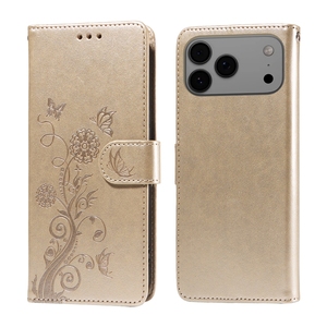 Para iPhone 17/17 Pro/17 Air Butterfly Flower Printed Funda de cuero, funda con tapa de libro para iPhone 11/12/<span class=keywords><strong>13</strong></span>/14/15/16E - Product Image 2
