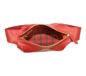 Ladies Vibrant <b>Red</b> Leather Handbag Adjustable Shoulder Strap Fashion Tote Bag Elegant Designer Style <b>Purse</b> for Office and Travel - Product Image 4