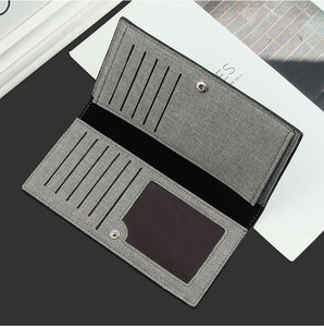 <span class=keywords><strong>กระเป๋า</strong></span>สตางค์ผู้ชายยาวแบบลำลองกระเป๋าสตางค์ธุรกิจผ้าใบ - Product Image 6