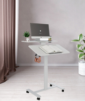 Bureau à domicile double couche pliable et debout ordinateur portable bureau de travail pneumatique réglable en hauteur bureau debout