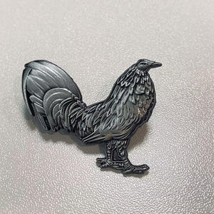 เข็มกลัดติดหมวกสไตล์เม็กซิกันแบบประกาย3D พลอยเทียมรูปไก่ของที่ระลึกแบบแข็งสลักลายไก่ - Product Image 6