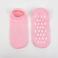 Chaussettes de yoga antidérapantes en silicone avec logo personnalisé, chaussettes de Pilates, chaussettes de yoga en gros
