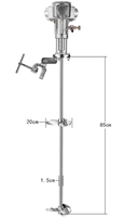 Agitateurs pneumatiques pour peintures et revêtements industriels, mélangeur automatique alimentaire en acier inoxydable 304 de 5L, moteur de réservoir de 30L
