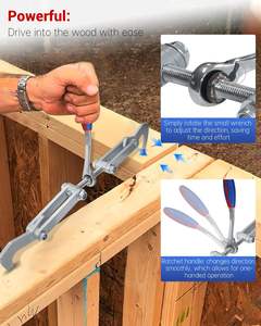 Extracteur de poutres à cliquet, outil de charpente avec cliquet long pour le serrage, le tirage et la compression du bois - Product Image 3