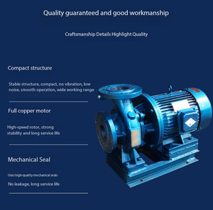 ISW Horizontal Bomba Centrífuga Industrial Boosting Pipeline Bomba para Cold & Hot Water Circulation Bomba de Água Clara - Product Image 4