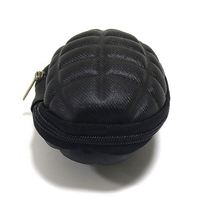 Étui de clé de voiture portable et étanche, anti-rayures, anti-chute, en forme de grenade, sac à fermeture éclair EVA, porte-clés pour hommes et femmes