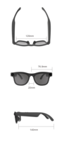 Nouvelles lunettes intelligentes espionnes 8MP avec IA, simili Quark Meta Rayban, anti-lumière bleue, audio et traduction IA 1080p