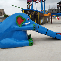 Parc aquatique amusant Équipement de piscine Glissières en fibre de verre Toboggan Water House Aqua Park pour enfants