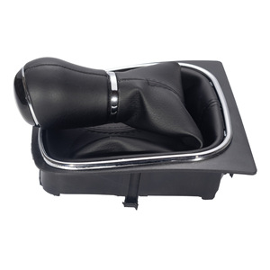 Volkswagen Car <b>Gear</b> <b>Knob</b> 5 6 Speed Leather Shift <b>Knob</b> For Golf Sagitar Manual Transmission Parts - Product Image 5