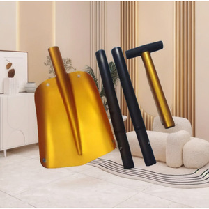 Pala de Aluminio Plegable Multifunción de 110 cm para Exteriores, Montable en Vehículos, Portátil y Desmontable, Color Dorado - Product Image 2