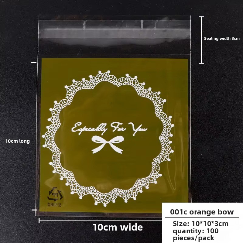 3 001C Fiocco arancione 10*10 cm