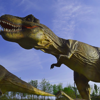 Modèle de dinosaure réaliste animatronique pour parc d'attractions