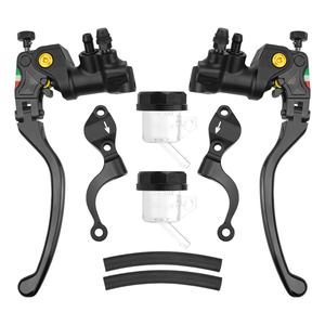 Levier de guidon de moto Leviers de maître-cylindre Ensemble de réservoir de poignée d'embrayage de pompe de frein hydraulique pour grand vélo - Product Image 3
