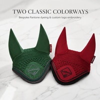 Voile anti-mouches pour chevaux en gros, bonnet d'oreille tricoté à la main, conception insonorisée pour un confort durable, protection équine