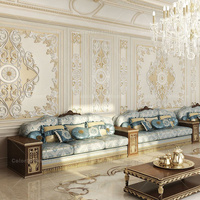 Siège de sol Majlis arabe classique Canapés à cadre en bois antique Meubles Canapé Majlis arabe