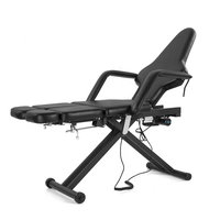 Fauteuil de tatouage électrique hydraulique réglable, pliable et portable, lit de tatouage, lit pour extensions de cils, lit d'esthétique, table de massage, mobilier
